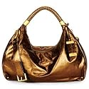 Kenneth Cole New York Small 'No Slouch' Distressed Metallic Leather Hobo