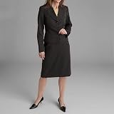 Kasper Black 3-Button Skirt Suit