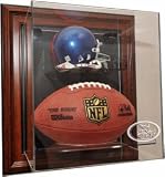 San Francisco 49ers Mini Helmet and Football Case-Up Display, Brown