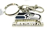 Silver Metal Seattle Seahawks Keychain