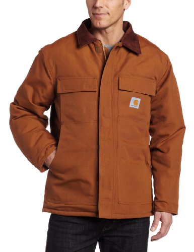 41PKtyfic4L Carhartt Mens Duck Traditional Coat,Brown,46 Regular BEST PRICE
