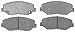 ACDelco 14D914C Advantage Ceramic Front Disc Brake Pad Set with Wear Sensor