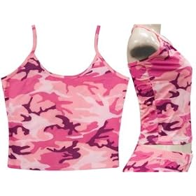 Pink Camo Tankini Top