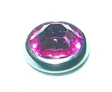 Dermal Replacement Head 5mm Pink Gemstone 14 Gauge Dermal Piercing