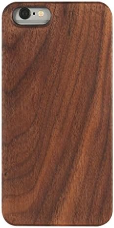 iPhone 6S Case,TaCity Wooden Case Walnut Wood-Durable Polycarbonate Bumper Slim Case-iPhone 6 Case­