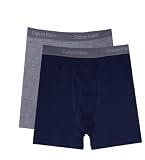 Calvin Klein Boys Navy / Heather Gray 2 Pack boxer briefs for boys