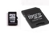KOMPUTERBAY 16GB microSD microSDHC Memory Card with free SD Adapter - Ultra High Speed Class 6