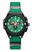 Chase-Durer Men's Conquest Sport Chronograph Stainless Steel and Green Rubber Watch #779.4BEB