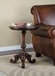 Masterpiece Faux Tin Foil Top & Cherry Accent Table By Powell Furniture