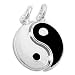 bijoux Pendentifs d'amitié argent YIN-YANG G90351
