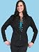 Black Magic Embroidered Western Shirt for Women