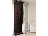 CE RIDEAU � OEILLETS, MATELASS�, R�VERSIBLE, OCCULTERA LA LUMI�RE. LOOK TR�