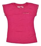 Dream Star Big Girls Fuchsia Crew-Neck Top W/Bugle Beads