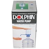 Water Bottle Pump - The Original Dolphin Manual Drinking Water Pump - Fits Most 5-6 Gallon Water Coolers