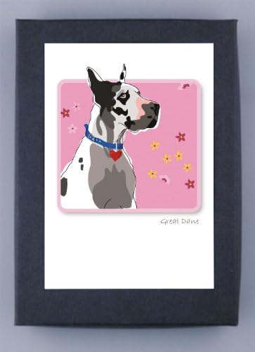 Great Dane W/ Heart Collar