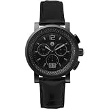 MICHELE Sport Sail Large Noir Diamond Stainless Steel Black Alligator