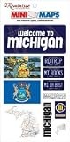 Mini Maps Adhesive Epoxy Embellishments: Michigan