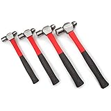 TEKTON 30409 Jacketed Fiberglass Ball Pein Hammer Set, 4-Piece