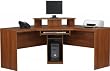 "L" Work Center in Expert Plum Finish By Ameriwood Furniture