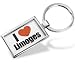 Keychain "I Love Limoges" region: Haute-Vienne, Limousin - Hand Made, Key chain ring