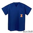 University of Illinois Scrubs Top Shirt- Fighting Illini Logo For HIM or HER -Officially Licensed NCAA College Logo Apparel For HIM or HER SEARCH BROAD BAY SCRUB FOR OTHER College Logo Apparel Unique GIFT Ideas for Man Men Woman Women Ladies Nurses
