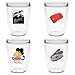At the Movies 16 oz Classic Insulated Tumblers (Set of 4 designs)