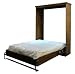 Murphy Bed - Queen Murphy Bed in Traditional Alder with an Antique Finish | Free Shipping