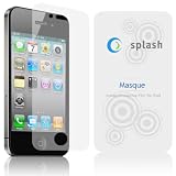 splash Masque Screen Protector Film Clear (Invisible) for iPhone 4 4G (3-Pack)