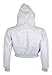 Womens Plain Crop Top Hoodies Grey
