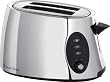 Russell Hobbs 18029 2 Slice Stylis Polished Stainless Steel and Black Compact Toaster