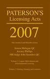 Paterson's Licensing Acts 2007