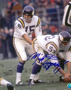 Mick Tingelhoff Signed Vikings 8x10 Photo