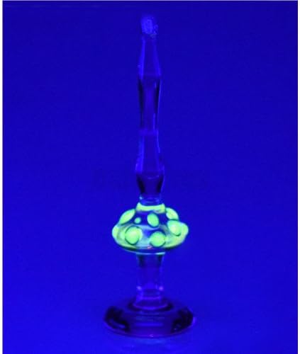 GLASS DABBER TOOL UV SHROOM WAND PINK ILLUMINATI 4"