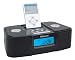 IQ Sound IQ-1307 Black Digital Alarm Clock AM FM Radio iPod Docking Station image 1
