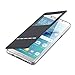 Galaxy Note 7 Case, Pandawell Slim Thin View Window PU Leather Flip Case Stand with Smart Unlock Metal Slide Touch for Samsung Galaxy Note 7 - Black