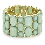 RAIN Mint Stretch Stone Bracelet