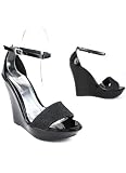 Glitter Strap Open Toe Wedge 41PLZCUBe%2BL. SL160 Glitter Strap Open Toe Wedge