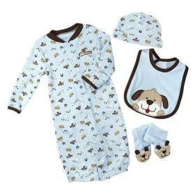 Carter's Baby Boy 4-Piece Puppy Layette Set