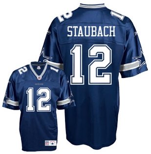 Roger Staubach Dallas Cowboys Navy Replica Throwback Football Jersey
