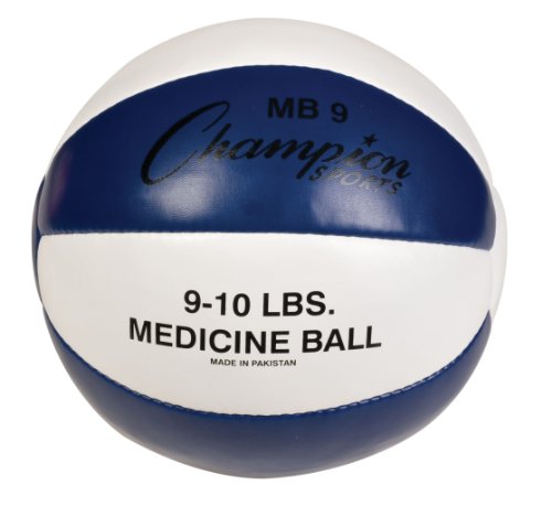 Champion Sports Leather Medicine Ball