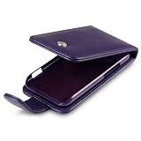 Cheap Deals on  HTC RHYME PURPLE PREMIUM PU LEATHER FLIP CASE, IN QUBITS RETAIL PACKAGING