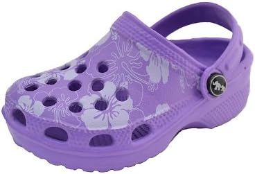 Little Laces Size 3/4 Girls Hawaiian Clog (Toddler/Little Kid/Big Kid)