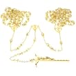 Wedding Lasso Rosary - Aurora Crystal Beads - Gold Plated - Two Separate Loops - 8mm Beads - 42" Chain