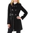 Merona&reg; Women's Long Wool Jacket with Toggle Buttons - Black