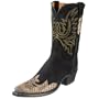 1883 by Lucchese Women's N8636 5/4 Western Boot,Black Suede,6 B(M)US