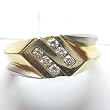 14K Two-Tone Gold Diamond Man's Ring
