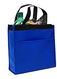 Insulated zippered Hot & Cold Cooler Tote - Medium, Royal