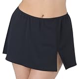 Women's Plus Size Merona Swim Skirt - Ebony
