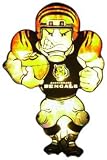 Cincinnati Bengals Double Sided Car Window Light Up Player
