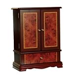 Mele Burlwood Cherry Jewelry Box - Sienna